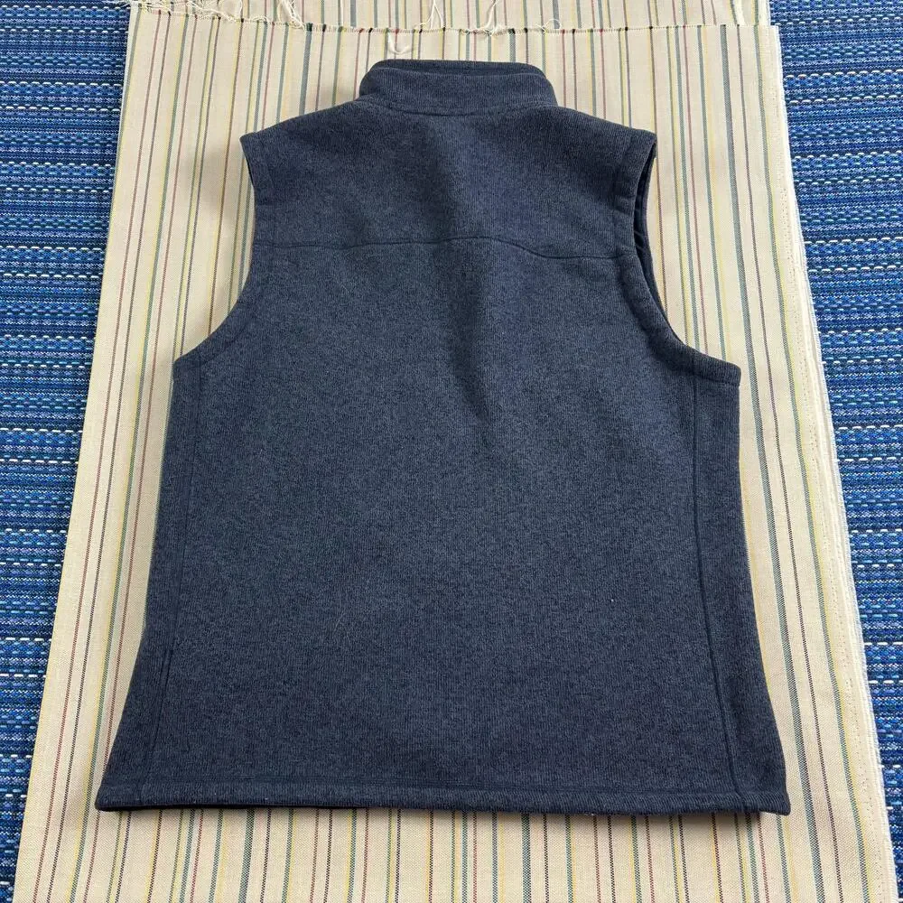 The North Face Vest Mens Large Gray Fleece Full Zip Sherpa Lined Outdoor Warm